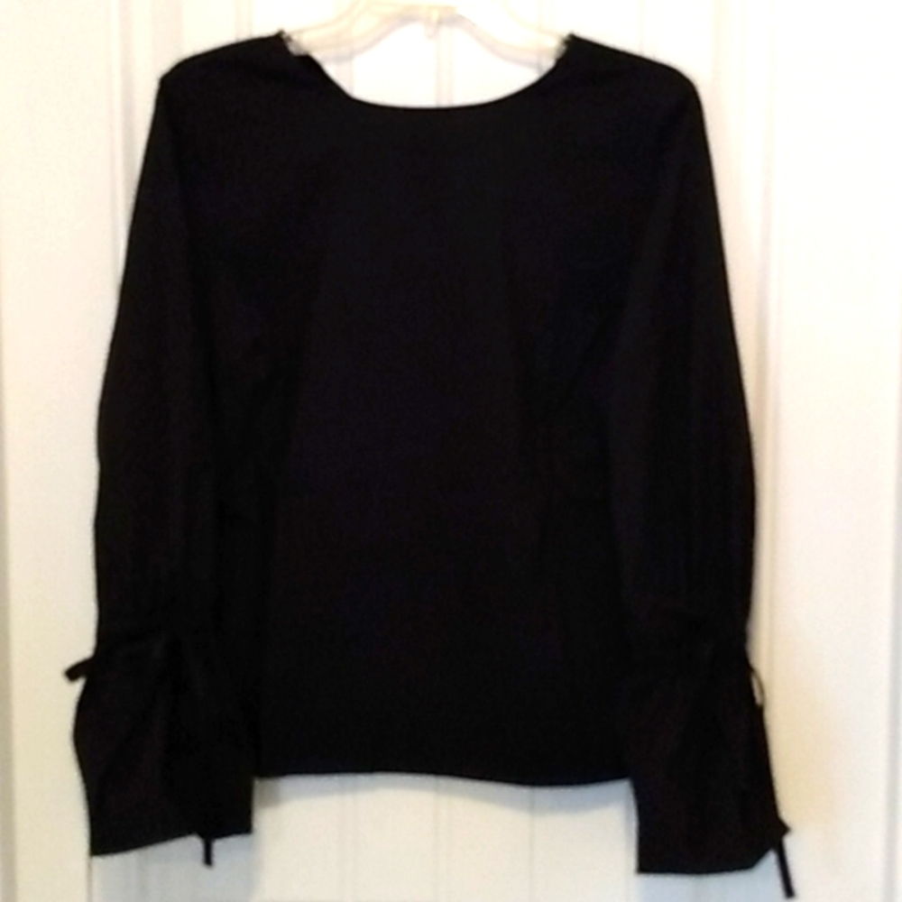 Women's Long Sleeve Blouse w Bell Sleeves